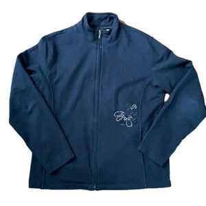 𝅺ZENERGY by Chico’s Sequin Bead Zip Up Sweater